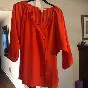 Michael Kors tangerine blouse